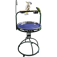 A&E Cage Company Black Play Stand with Toy Hook