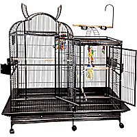 A&E Cage Company Black 4226 Split Level House Cage with Divider