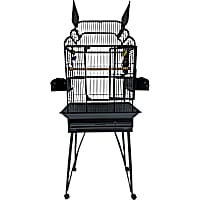 A&E Cage Company 2217 Victorian Open Top Cage in Black