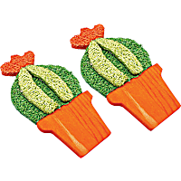 A&E Cage Company Nibbles Loofah Barrel Cactus Small Animal Treats