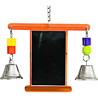 A&E Cage Company Chicken Mirror With Bell Toy