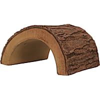 A&E Cage Company Natural Half Wood Log