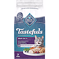 Blue Buffalo Blue Tastefuls Chicken & Brown Rice Recipe Natural Dry Food for Adult Cats 7+
