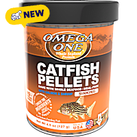 Omega One Sinking Catfish Pellets with Shrimp Freshwater & Saltwater Fish Food