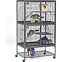 Midwest Critter Nation Double Unit with Stand Small Animal Cage