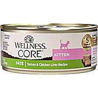 Wellness CORE Turkey & Chicken Liver Natural, Protein-Rich, Grain Free Pate Kitten Wet Cat Food