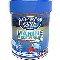 Omega One Marine Mini Pellets - Small-Mouthed Marine Fish, Slow-Sinking Meal-Free Fish Food