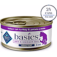 Blue Buffalo Basics Grain-Free, Turkey, Adult Wet Cat Food