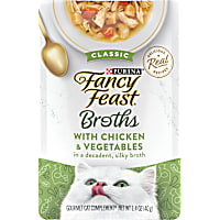Fancy Feast Lickable Classic With Chicken and Vegetables Broth Wet Cat Food Topper