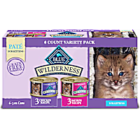 Blue Buffalo Wilderness Chicken & Salmon Wet Kitten Food Variety Pack