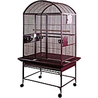 A&E Burgundy Large Dome Top Bird Cage