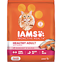 IAMS ProActive Health Adult Healthy Dry Cat Food with Salmon Cat Kibble