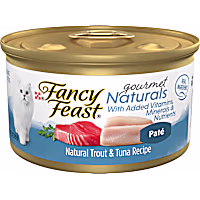 Fancy Feast Gourmet Naturals Trout & Tuna Recipe Pate Wet Cat Food