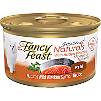 Fancy Feast Gourmet Naturals Wild Alaskan Salmon Recipe Pate Wet Cat Food