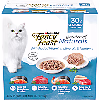 Purina Fancy Feast Gourmet Naturals Seafood Wet Cat Food Variety Pack