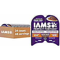 Iams Perfect Portions Grain Free Chicken Recipe Cuts in Gravy Healthy Kitten Wet Food
