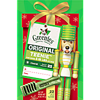 Greenies Original Teenie Nutcracker Natural Holiday Dental Dog Chew