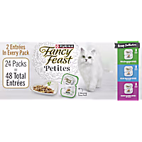 Purina Fancy Feast Gourmet Petites Gravy Collection, Break-Apart Tubs Wet Cat Food Variety Pack