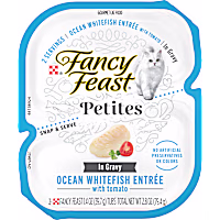 Fancy Feast Petites Ocean Whitefish With Tomato Entree Gourmet Gravy Wet Cat Food