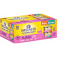 Wellness Complete Health Kitten Whitefish & Tuna and Chicken Variety Pack Wet Food