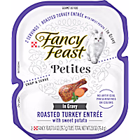 Fancy Feast Petites Roasted Turkey Entree with Sweet Potato in Gravy Wet Cat Food