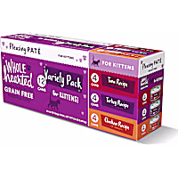 WholeHearted Grain Free Wet Kitten Food Pate Variety Pack