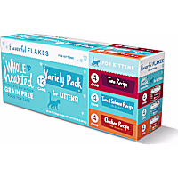 WholeHearted Grain Free Kitten Flakes Wet Cat Food Variety Pack
