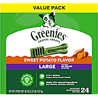 Greenies Natural Sweet Potato Flavor Dental Dog Treats