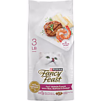 Purina Fancy Feast Dry Cat Food Filet Mignon Flavor with Seafood and Shrimp