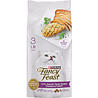 Fancy Feast with Savory Chicken and Turkey Dry Cat Food