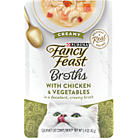 Fancy Feast Lickable Creamy with Chicken and Vegetables Wet Cat Food Broth Topper
