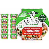 Greenies Smart Topper Complement, Chicken, Beef, Sweet Potatoes Recipe Wet Dog Food