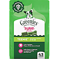 Greenies Chicken Flavor Teenie Size Natural Dental Puppy Treats