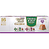 Purina Fancy Feast Gems Mousse Pate Chicken and Beef Variety Pack Topped with Savory Gravy Cat Food