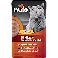 Nulo Silky Mousse Chicken & Pumpkin Recipe in Broth Nutrition for Senior Cats