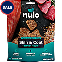 Nulo Grain-Free Salmon, Skin & Coat Health Functional Jerky Dog Treats