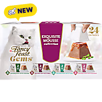 Fancy Feast Gems Pate Cat Food Mousse & a Halo of Savory Gravy Wet Cat Food Variety Pack