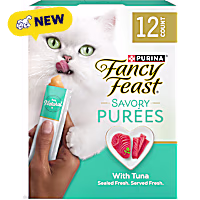 Purina Fancy Feast Savory Purees with Tuna Lickable Cat Treats