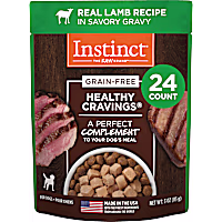 Instinct Healthy Cravings Grain Free Real Lamb Recipe Natural Wet Dog Food Topper