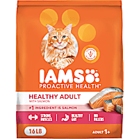 IAMS ProActive Health Adult Healthy Dry Cat Food with Salmon Cat Kibble
