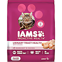 IAMS ProActive Health Adult Urinary Tract Healthy Dry Cat Food with Chicken Cat Kibble