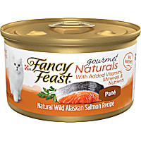 Fancy Feast Gourmet Naturals Wild Alaskan Salmon Recipe Pate Wet Cat Food
