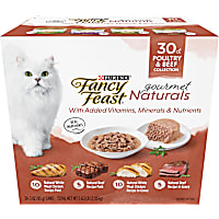 Purina Fancy Feast Gourmet Naturals Poultry and Beef Collection Wet Cat Food Variety Pack