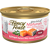 Fancy Feast Grain Free Gourmet Naturals Wild Alaskan Salmon Recipe Pate Wet Kitten Food