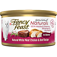 Fancy Feast Gourmet Naturals White Meat Chicken & Beef Recipe Gravy Wet Cat Food