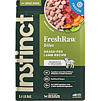 Instinct Frozen Raw Bites Grain Free Grass Fed Lamb Recipe Dog Food