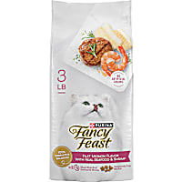 Purina Fancy Feast Dry Cat Food Filet Mignon Flavor with Seafood and Shrimp