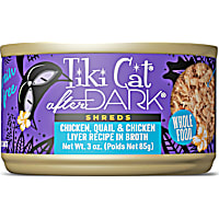 Tiki Cat After Dark Quail & Chicken Liver Shreds Wet Cat Food