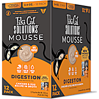 Tiki Cat Solutions Mousse Multipack Digestion, Chicken & Egg Wet Cat Food