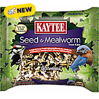 Kaytee Wild Bird Seed & Mealworm Treat Cake
